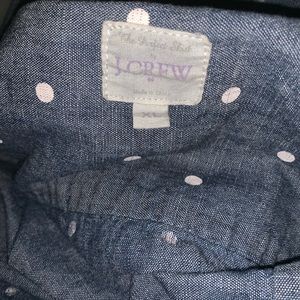 J. Crew Tops - J Crew Button Down Polka Dot Chambray J. Crew Tops - J Crew Button Down Polka Dot Chambray